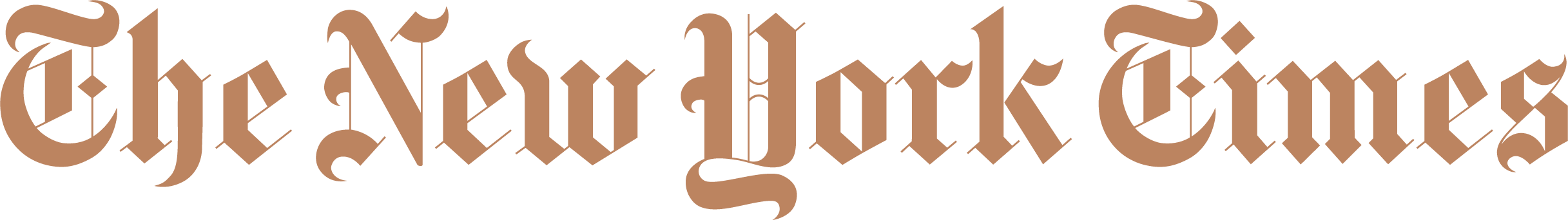 The New York Times brown logo